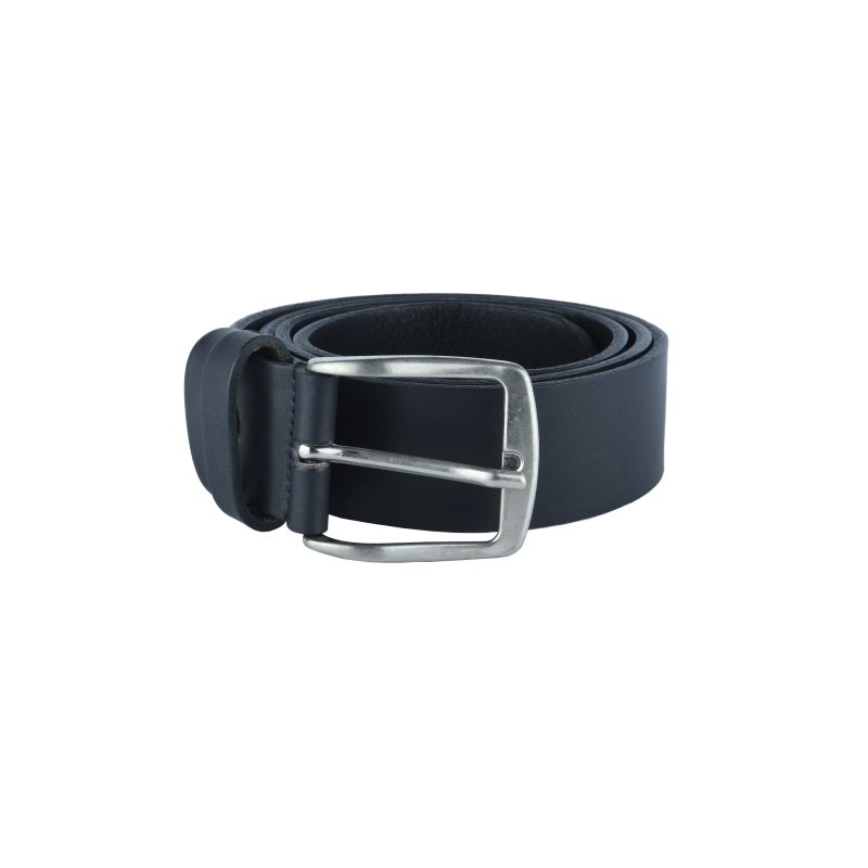 Conte Massimo Men's Belt in Vegetable-Tanned Leather, Seamless, Can Be Shortened, 3.5 cm — detail