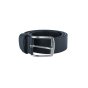 Conte Massimo Men's Belt in Vegetable-Tanned Leather, Seamless, Can Be Shortened, 3.5 cm — detail