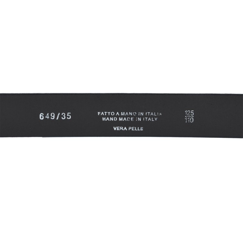 Conte Massimo Men's Belt in Vegetable-Tanned Leather, Seamless, Can Be Shortened, 3.5 cm — view 13