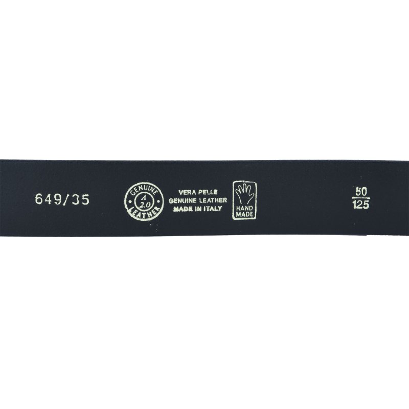 Conte Massimo Men's Belt in Vegetable-Tanned Leather, Seamless, Can Be Shortened, 3.5 cm — view 19