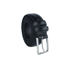 Conte Massimo Herrengürtel aus Echtem Leder mit Nähten, Kürzbar, Höhe 3 cm