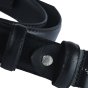 Conte Massimo Herrengürtel aus Echtem Leder mit Nähten, Kürzbar, Höhe 3 cm — Innenansicht