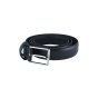 Conte Massimo Men's Belt in Genuine Leather With Stitching, Can Be Shortened, 3 cm High — view 7