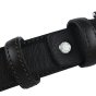 Conte Massimo Men's Belt in Genuine Leather With Stitching, Can Be Shortened, 3 cm High — view 11