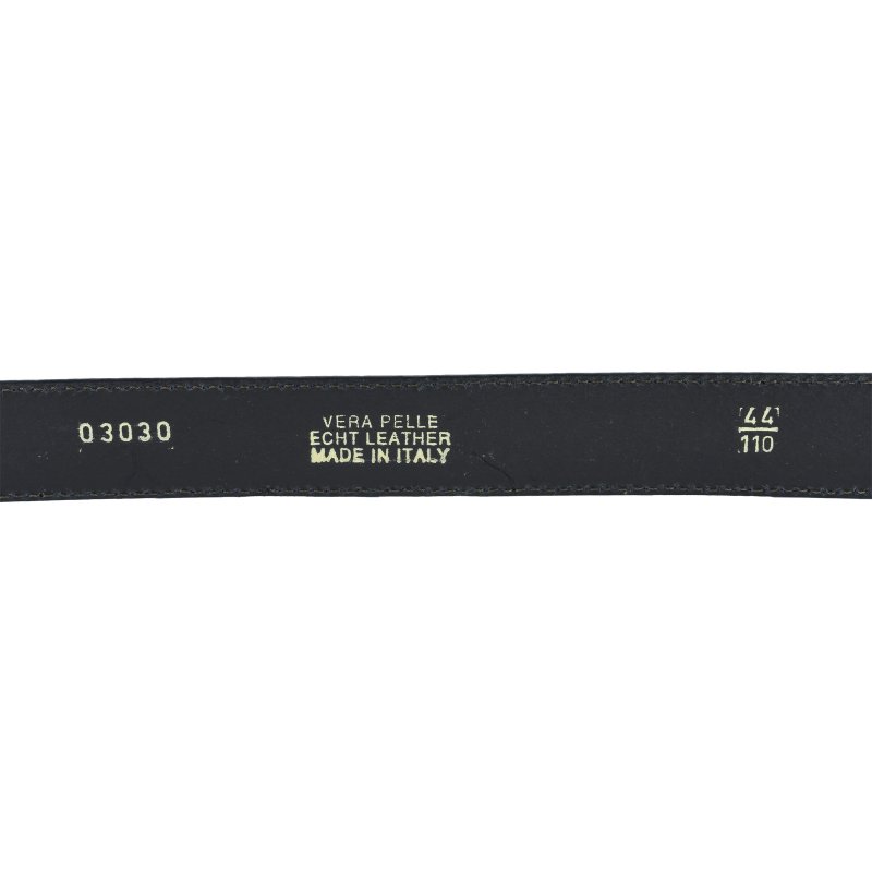 Conte Massimo Men's Belt in Genuine Leather With Stitching, Can Be Shortened, 3 cm High — view 12