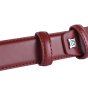 Biagiotti Women's Slim Belt 3 cm in Genuine Leather, Can Be Shortened, With Box — back view
