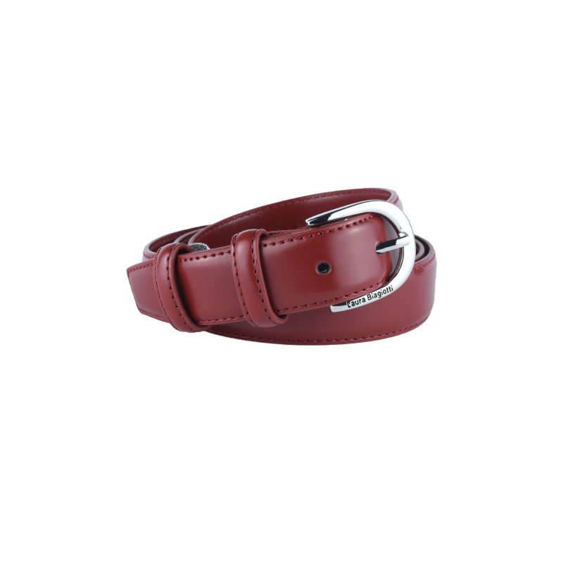 Biagiotti Women's Slim Belt 3 cm in Genuine Leather, Can Be Shortened, With Box — view 8