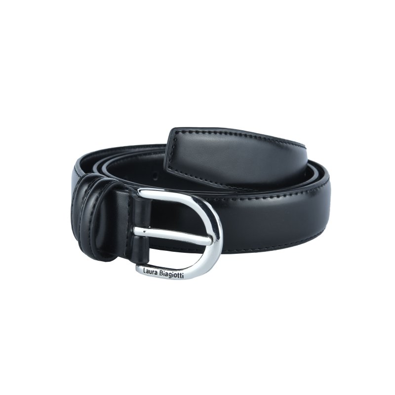Biagiotti Women's Slim Belt 3 cm in Genuine Leather, Can Be Shortened, With Box — view 10