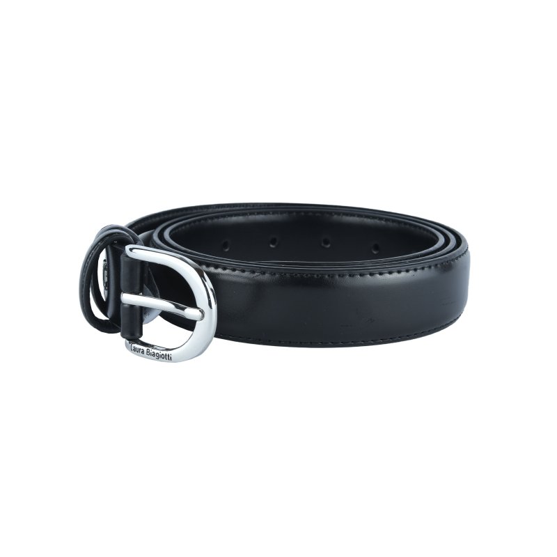 Biagiotti Women's Slim Belt 3 cm in Genuine Leather, Can Be Shortened, With Box — view 16