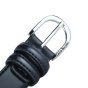 Biagiotti Ceinture Femme Fine 3 cm en Cuir Véritable, Raccourcissable, avec Boîte — vue 36