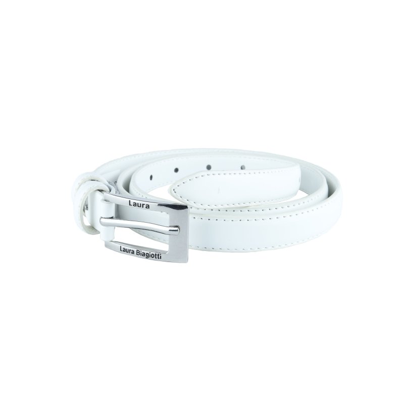 Biagiotti Women's Belt Thin 2 cm in Genuine Leather, Shortenable with Box — view 16
