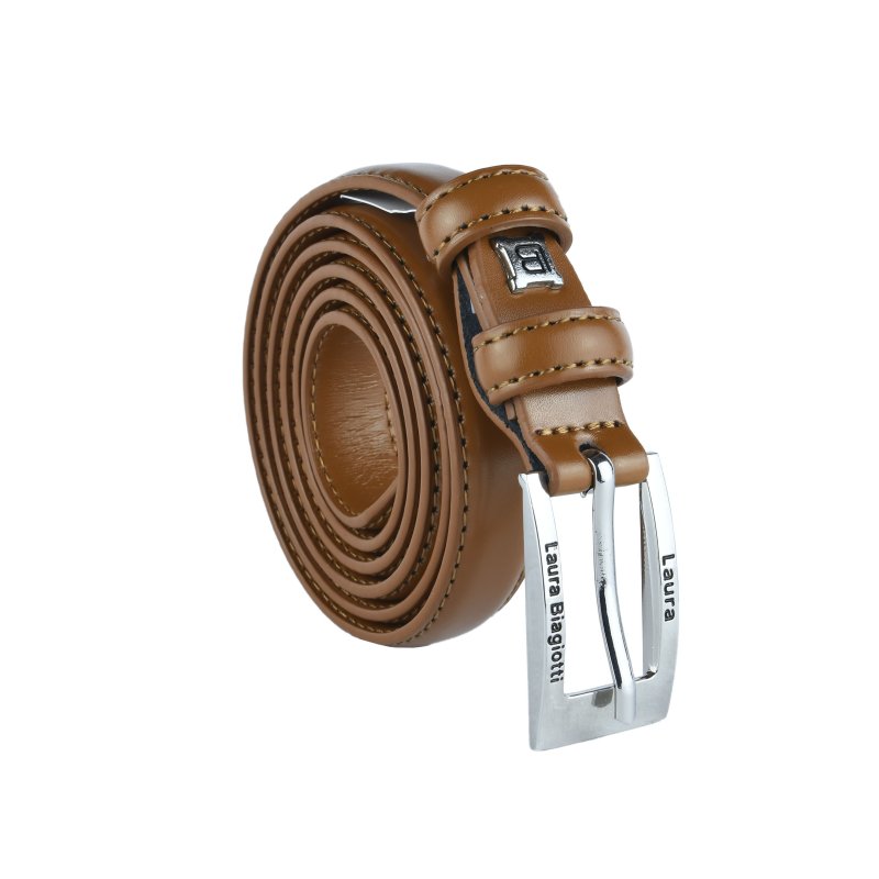 Biagiotti Women's Belt Thin 2 cm in Genuine Leather, Shortenable with Box — view 17