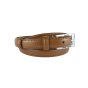 Biagiotti Cinturón Mujer Fino 2 cm de Piel Genuina, Acortable, con Caja — vista 18