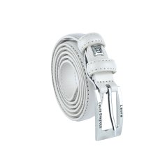 Biagiotti Ceinture Femme Fine 2 cm en Cuir Véritable, Raccourcissable, avec Boîte 2