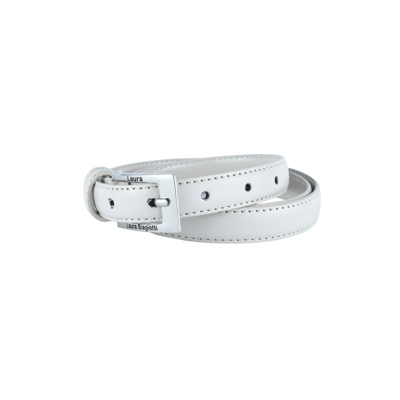 Biagiotti Women's Belt Thin 2 cm in Genuine Leather, Shortenable with Box — view 27