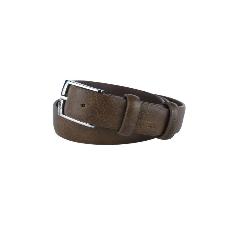 Sergio Tacchini Ceinture Homme Extérieur Similicuir Intérieur Doublure en Cuir, Sans Coutures 3 cm Boucle Sans… — vue arrière