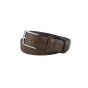 Sergio Tacchini Ceinture Homme Extérieur Similicuir Intérieur Doublure en Cuir, Sans Coutures 3 cm Boucle Sans… — vue arrière