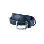 Sergio Tacchini Men's Belt, Faux Leather Exterior, Leather Lining, Double Stitching, Nickel Free Buckle, 3 cm — back view