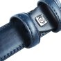 Sergio Tacchini Men's Belt, Faux Leather Exterior, Leather Lining, Double Stitching, Nickel Free Buckle, 3 cm — detail
