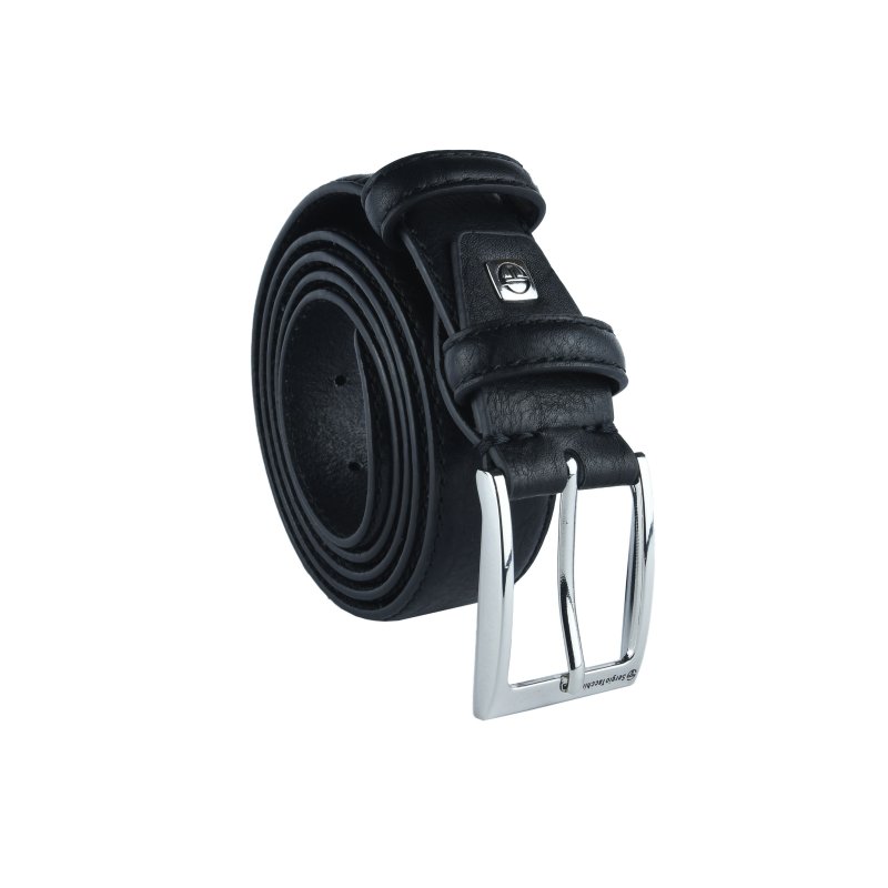 Sergio Tacchini Men's Belt, Faux Leather Exterior, Leather Lining, Single Stitching, Nickel Free Buckle, 3.5 cm — view 8