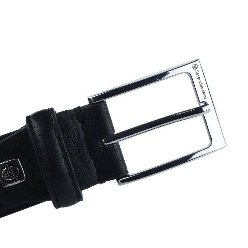 Sergio Tacchini Ceinture Homme Extérieur Similicuir Intérieur Doublure en Cuir, à Couture Unique, Boucle Sans Nicke… — vue 11