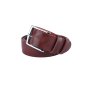 Conte Massimo Belt in Genuine Leather (Vegetable-Tanned), Made in Italy, Shortenable, 4 cm Height, Seamless — view 44