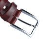 Conte Massimo Belt in Genuine Leather (Vegetable-Tanned), Made in Italy, Shortenable, 4 cm Height, Seamless — view 45