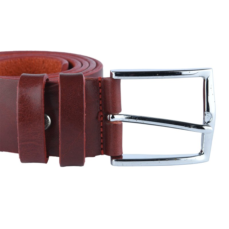 Conte Massimo Ceinture en Cuir (Tannage Végétal), Made in Italy, Raccourcissable, Hauteur 4 cm Sans Coutures — vue 48