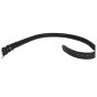 Conte Massimo Travel Money Belt in Genuine Leather, with Tactical Zippered Inner Pocket, Black — back view