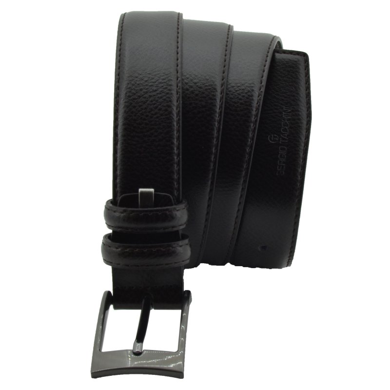 Sergio Tacchini Men's Belt in Genuine Leather, Nickel Free Buckle, Can Be Shortened — view 12