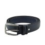 Sergio Tacchini Men's Belt in Genuine Leather, Nickel Free Buckle, Can Be Shortened, Two Stitches — back view