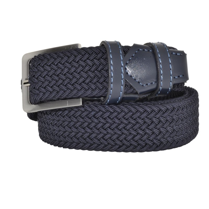 GreSel Woven Elastic Belt, Men's Women's, with Genuine Leather Inserts — view 10