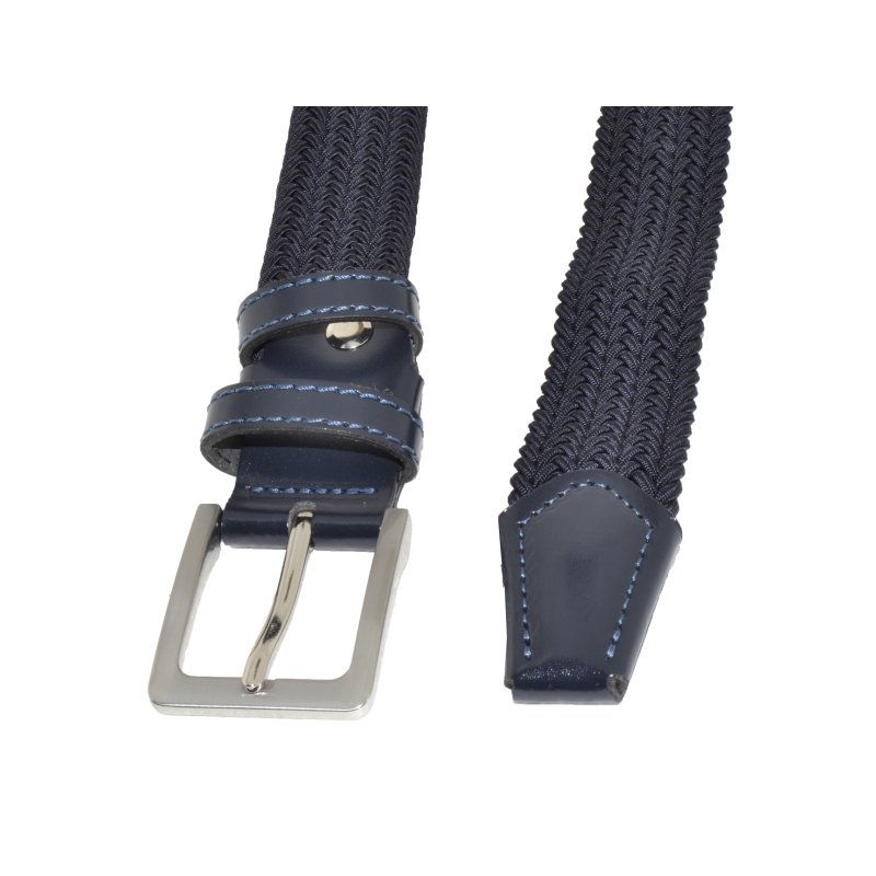 GreSel Woven Elastic Belt, Men's Women's, with Genuine Leather Inserts — view 12