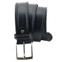 Conte Massimo Men's Belt in Genuine Vegetable-Tanned Leather, Can Be Shortened, Height 4cm With Stitching — inside