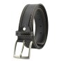 Conte Massimo Men's Belt in Genuine Vegetable-Tanned Leather, Can Be Shortened, Height 4cm With Stitching — view 8
