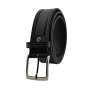 Conte Massimo Men's Belt in Genuine Vegetable-Tanned Leather, Can Be Shortened, Height 4cm With Stitching — view 12