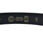Conte Massimo Men's Belt in Genuine Leather With Stitching, Can Be Shortened, 3.5cm High — back view