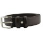 Conte Massimo Men's Belt in Genuine Leather With Stitching, Can Be Shortened, 3.5cm High — view 9