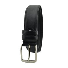 Conte Massimo Ceinture Homme en Cuir Véritable avec Coutures, Raccourcissable, Hauteur 3,5cm 2