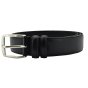 Conte Massimo Ceinture Homme en Cuir Véritable avec Coutures, Raccourcissable, Hauteur 3,5cm — vue 14