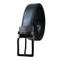 Sergio Tacchini Men's Reversible Belt In Genuine Leather, Rectangular Buckle, Adjustable and Can Be Shortened — detail
