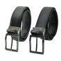 Sergio Tacchini Men's Reversible Belt In Genuine Leather, Rectangular Buckle, Adjustable and Can Be Shortened — view 7