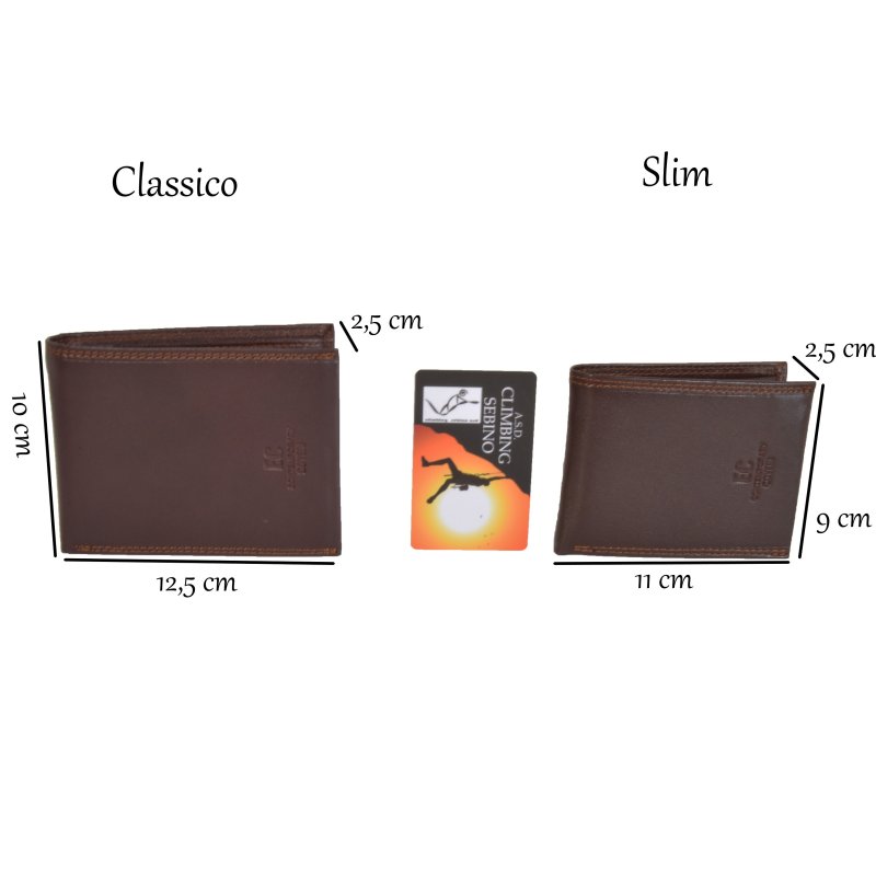 COVERI Men's Wallet in Genuine Leather, Classic with Card Holder and Gift Box — view 16