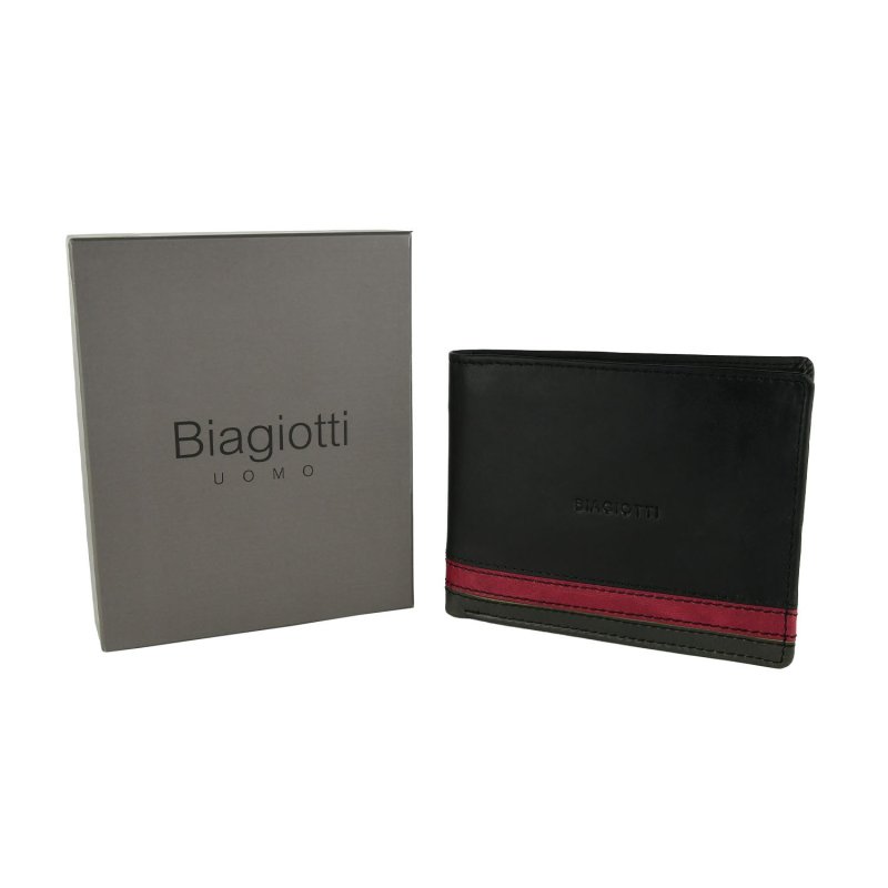 BIAGIOTTI HOMBRE, Cartera de Hombre en Piel Auténtica, Con Monedero y Caja de Regalo 767-04 — vista 8