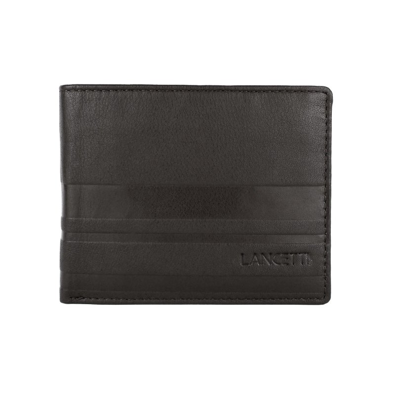 Lancetti Cartera de Hombre Clásica en Piel Auténtica, con Monedero y Caja — vista 9