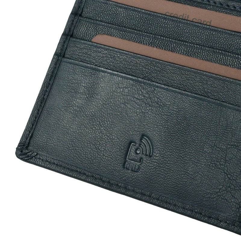 Lancetti Men's Classic Wallet in Genuine Leather, with Coin Purse and Box — view 22