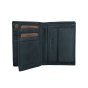 Lancetti Portefeuille Homme Vertical en Cuir Véritable, avec Porte-monnaie et Boîte — vue arrière