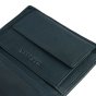 Lancetti Men's Vertical Wallet In Genuine Leather, With Coin Pocket And Box — logo detail