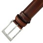 Gianmarco Venturi Men's Belt in Genuine Leather, Made in Italy, Can Be Shortened — inside