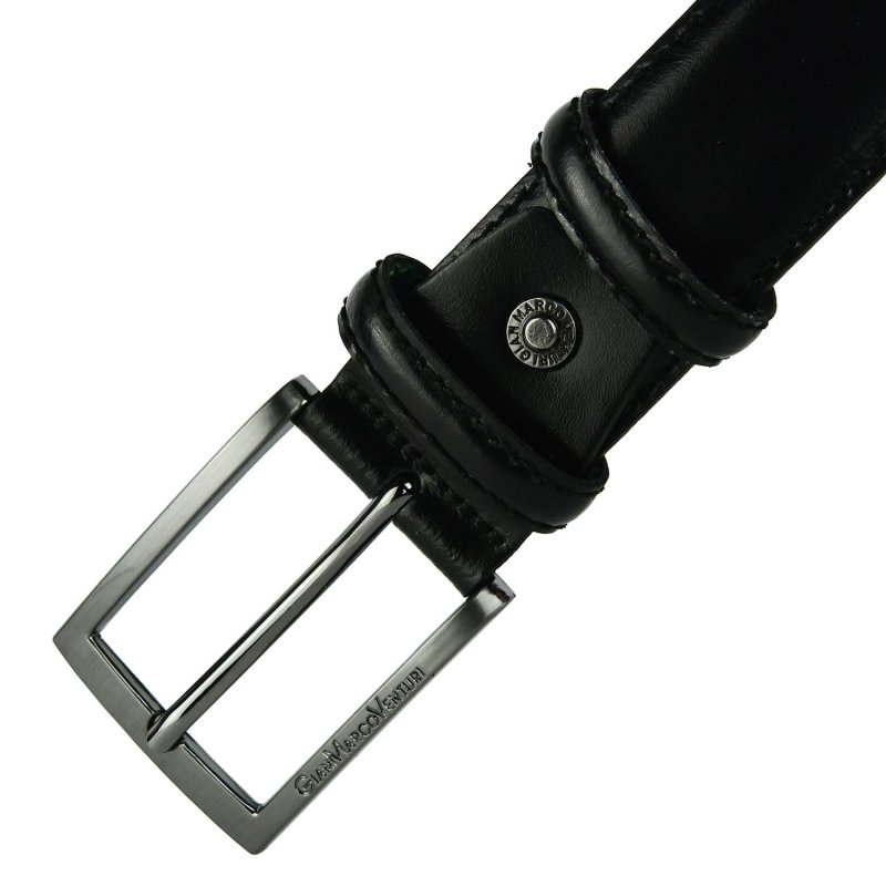 Gianmarco Venturi Men's Belt in Genuine Leather, Made in Italy, Can Be Shortened 1002 — inside